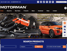 Tablet Screenshot of motormanautoparts.com
